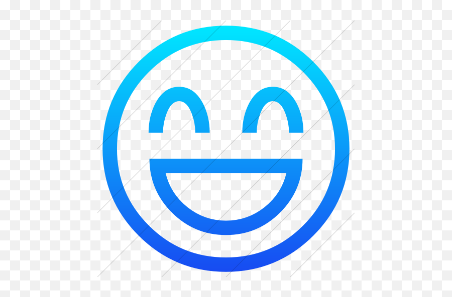 Classic Emoticons Smiling Face - Happy Emoji,Blue Emoticons