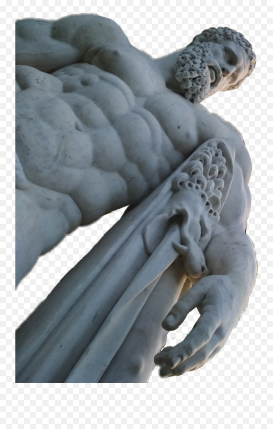 Heracles Sculpture Monument Statue - Fictional Character Emoji,Naked Man Emoji