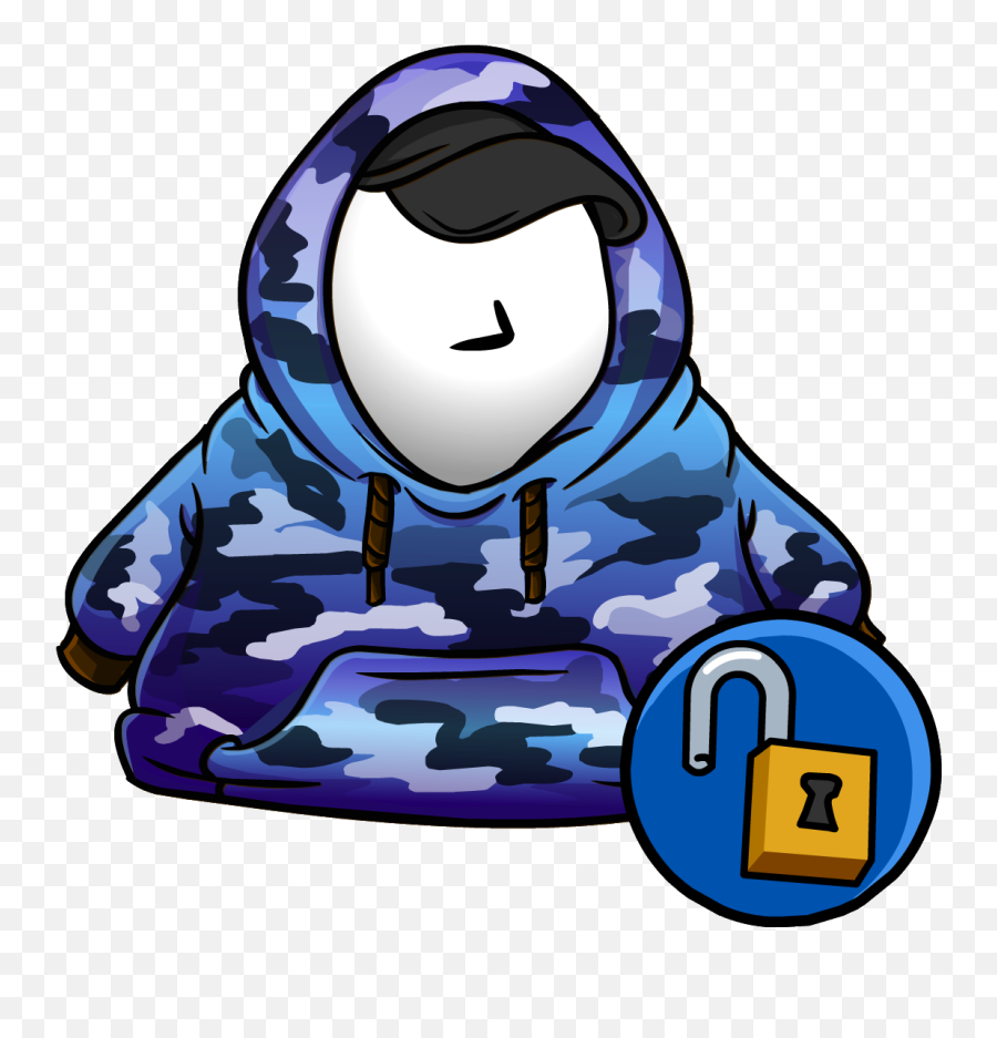 Blue Hip Hop Hoodie - Club Penguin Blue Hip Hop Hoodie Emoji,Hip Hop Emojis