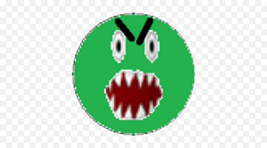 Angry Zombie Face Easyish - Roblox Wide Grin Emoji,Zombie Emoticon