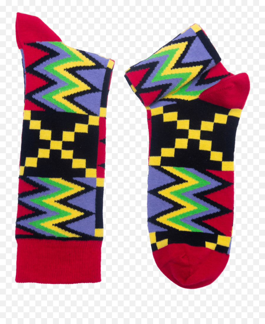 Africa Kente Socks Na Wash - Sock Transparent Cartoon Sock Emoji,Emoji Socks Wholesale