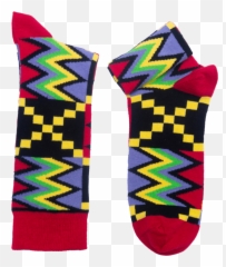Africa Kente Socks Na Wash - Sock Transparent Cartoon Sock Emoji,Emoji Socks Wholesale
