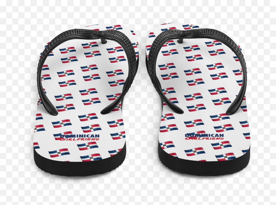 Dominicana Flag Flip - Open Toe Emoji,Flip.flop Emoji