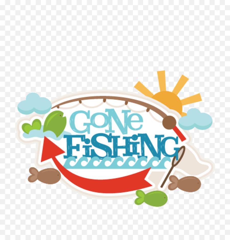 Fishing Clipart Thanksgiving Fishing - Cute Gone Fishing Clip Art Emoji,Fishing Moon Emoji