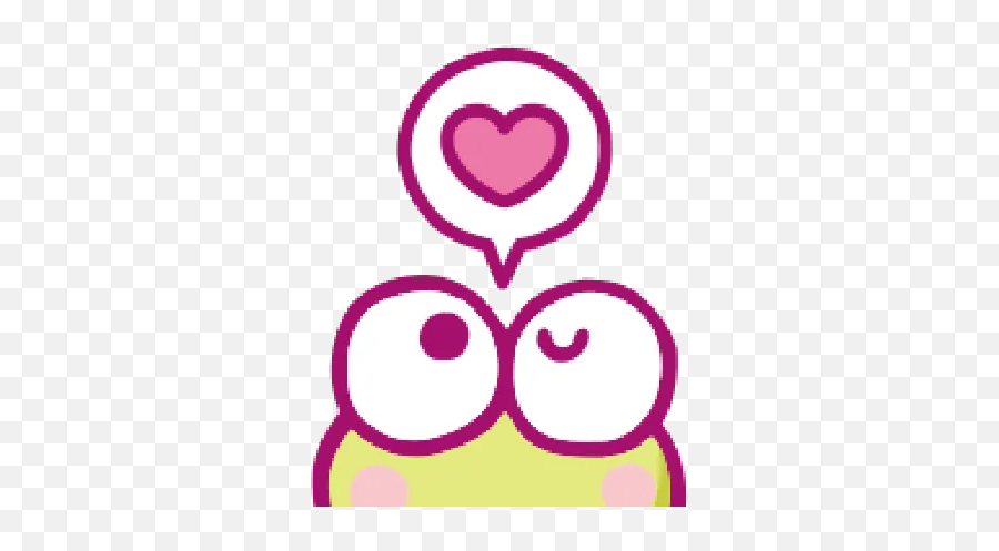 Kerokerokeroppi Emoji Love - 1 Whatsapp Stickers Keroppi,In Love Emoji Text