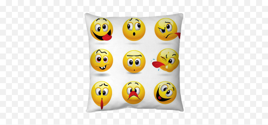 Smiley Balls Showing Funny Face Throw - Happy Emoji,Throwing Flowers Emoticon