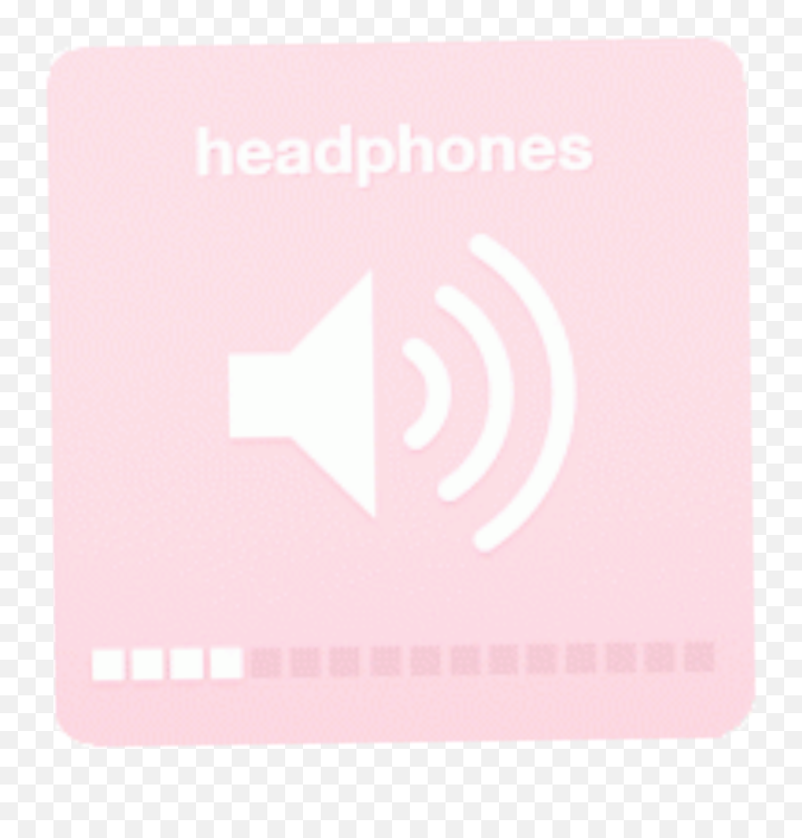 Headphones Sound Noise Pink Pastel - Headphones Volume Aesthetic Emoji,Noise Maker Emoji