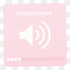 Headphones Sound Noise Pink Pastel - Headphones Volume Aesthetic Emoji,Noise Maker Emoji