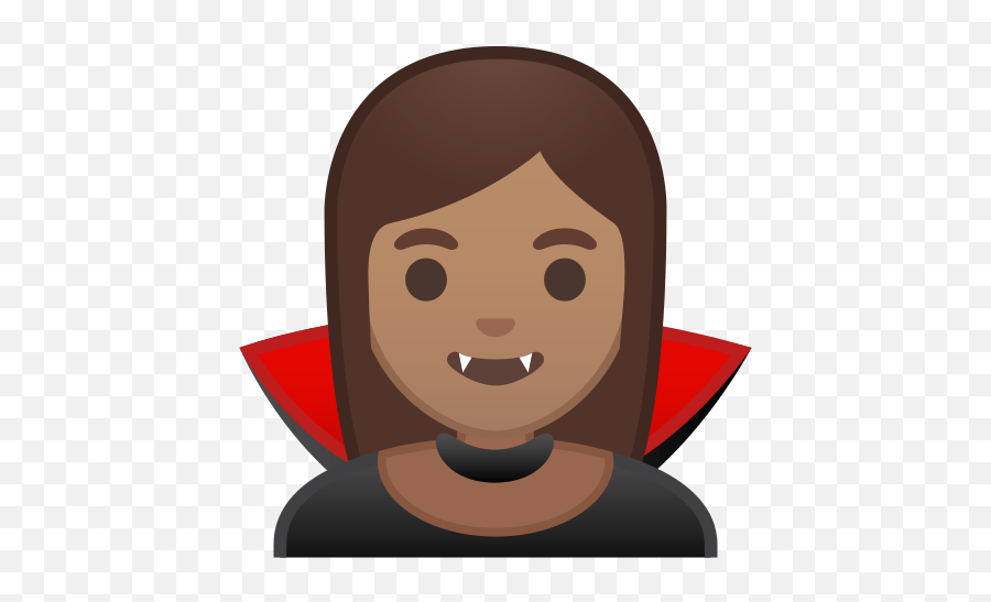 Woman Vampire Emoji With Medium Skin - Vampire Emoji Black Girl,Vampire Emoticon Facebook