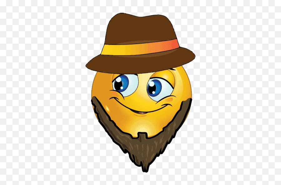 Mature Emoji Stickers For Whatsapp And - Happy,Fedora Emoji