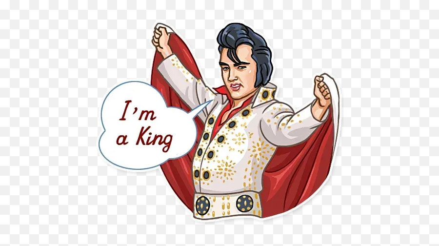 Elvis Presley Whatsapp Stickers - Whatsapp Sticker Elvis Emoji,Elvis Presley Emoticon