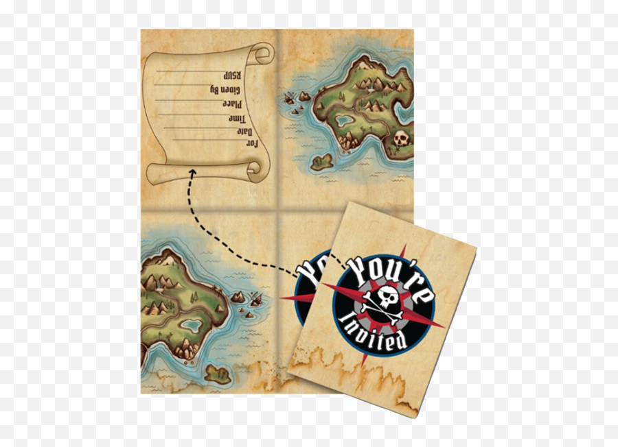 Pirate Parrty Jolly Roger Party Supplies U0026 Decorations Nz - Vintage Paper Emoji,Emoji Party Invitation