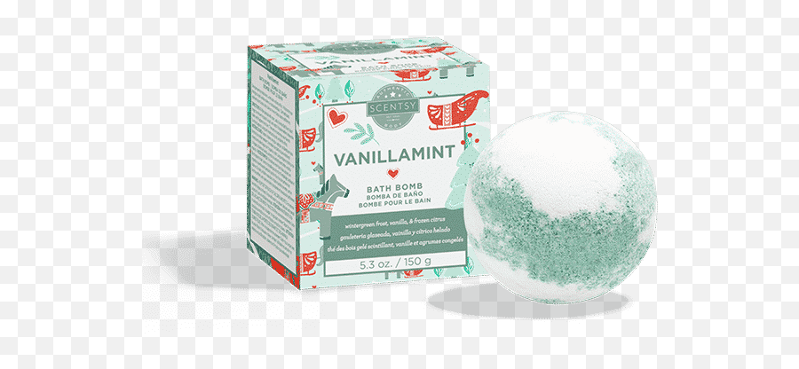 Vanillamint Scentsy Bath Bomb - Scentsy Vanillamint Bath Bomb Emoji,Emoji Bath Bomb Set Item#: 1282997