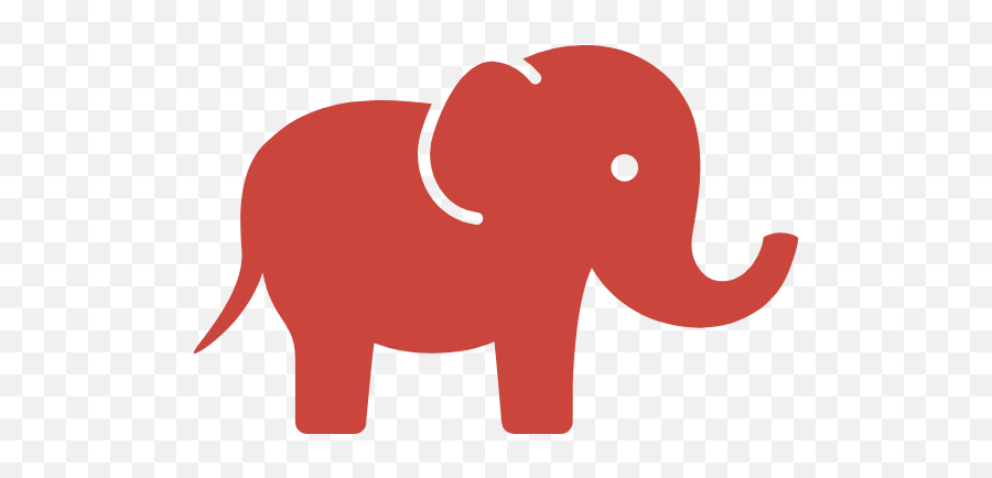 Red Elephant Graphic - Animal Figure Emoji,Elephant Emoji