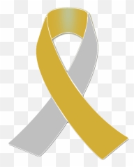 What Does Gold Ribbon Mean - Silver And Gold Awareness Ribbon Emoji,How To Get Awareness Ribbon Emojis