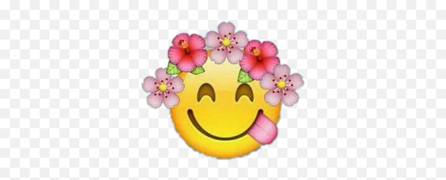 Flower Emoji Emojis Sticker Sticker - Facebook Single Sticker,Flower Smiley Emoticon Text