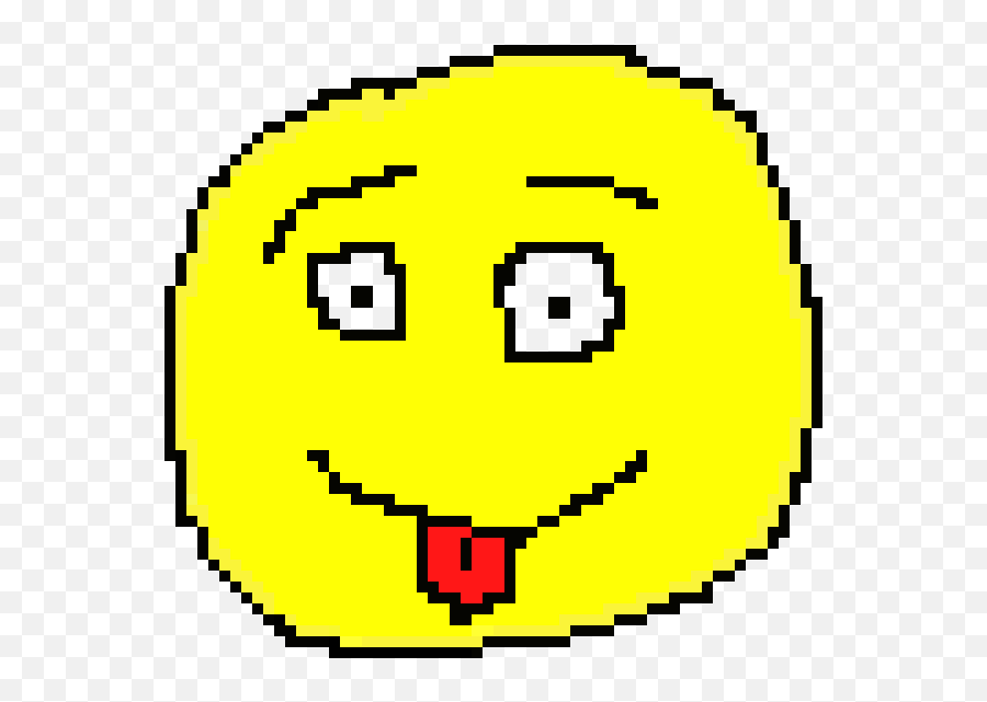 Pixel Art Gallery - Pixelated Circle Emoji,Yandere Face Emoticon