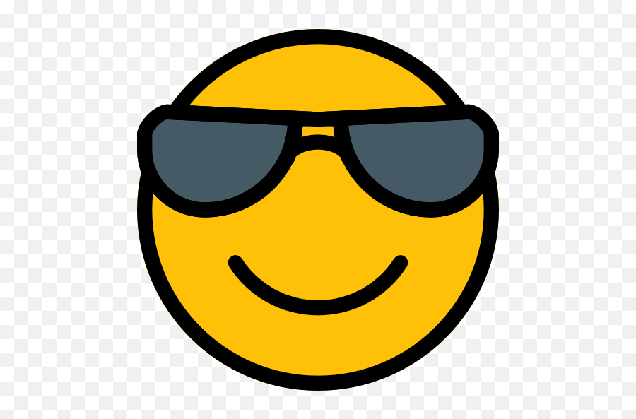 Cool - Free Smileys Icons Wide Grin Emoji,Aim Yelling Emoticon