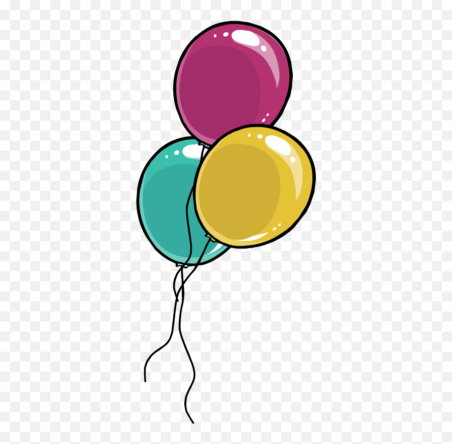 Balloon - Transparent Balloon Cartoon Png Emoji,Water Balloon Emoji Png