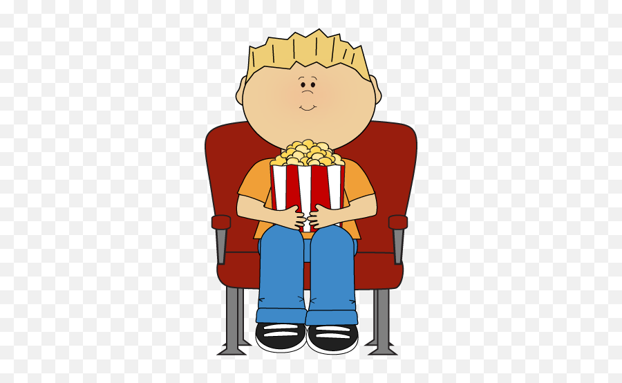 Clipart Popcorn - Clipartsco Cartoon Person Eating Popcorn Emoji,Eating Popcorn Emoticon