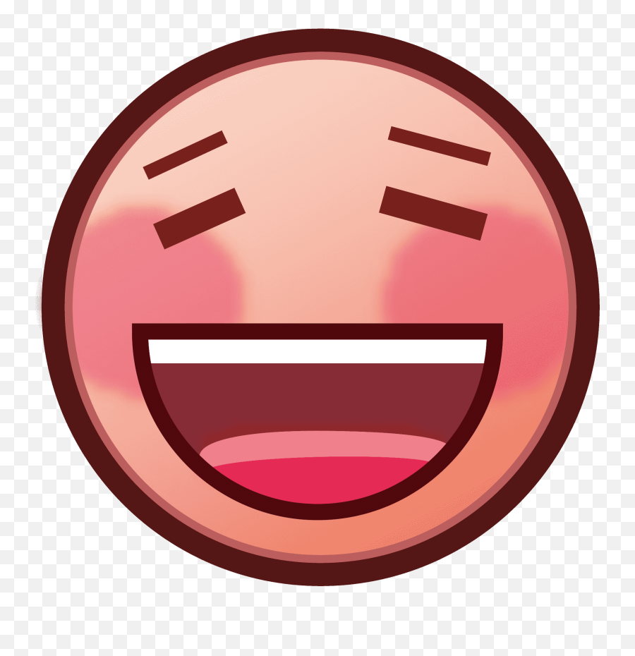 Grinning Squinting Face Emoji Clipart - Emojidex Smiley Face,Squint Emoji