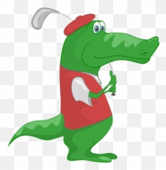 Crocodile Playing Golf Play Golf Golf Basics Golf Tips Emoji,Alligator And Man Emoji
