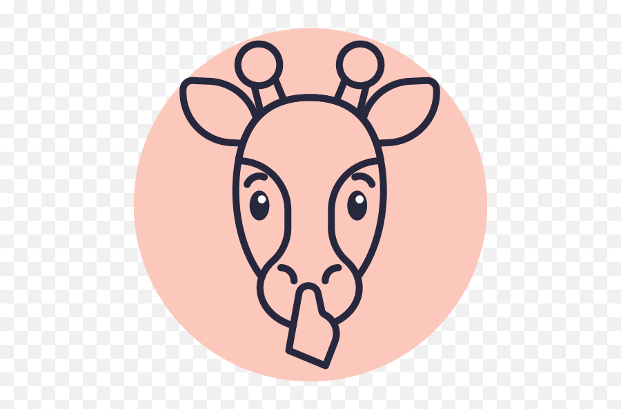 Giraffe Emoji Outline Icons Png 23,Circle Outline For Emojis