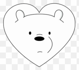Ice Bear - Dot Emoji,Bear Black And White Emoji