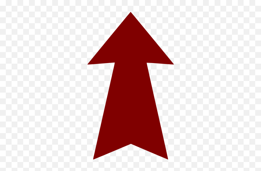 Maroon Arrow Up 4 Icon - Free Maroon Arrow Icons Emoji,Emoji Up Triangle