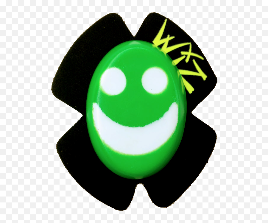 White On Viz Green Smiley Face - Sliders Moto Emoji,Green Emoticon