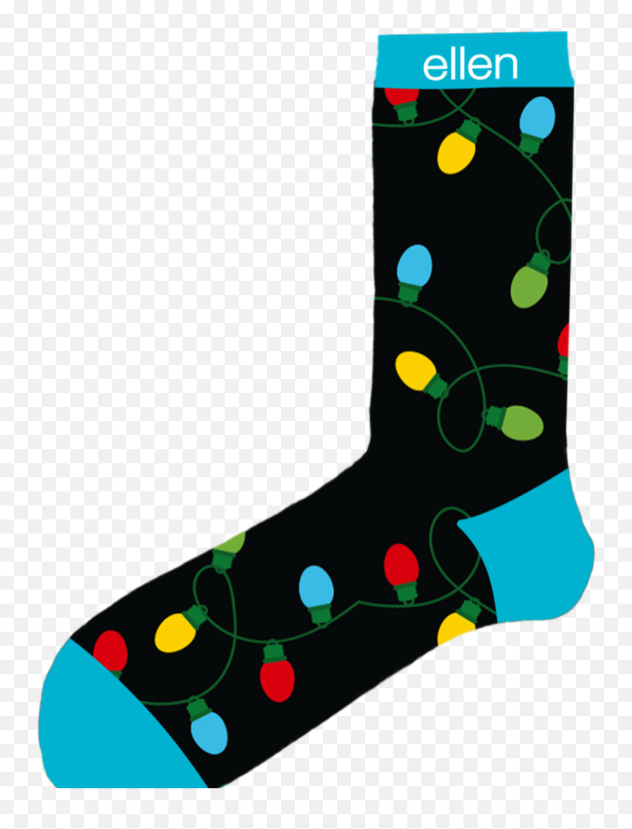 Holiday Lights Socks - Sock Transparent Cartoon Jingfm Dot Emoji,Emoji Socks Wholesale