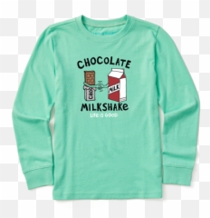 Kids Kids Chocolate Milkshake Long - Long Sleeve Emoji,Best Friend Emoji Shirts