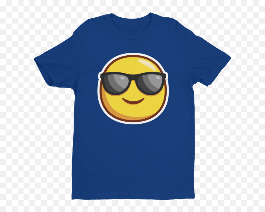 Cool Guy Emoji Short Sleeve Next Level T - Shirt,White Guy Emoji