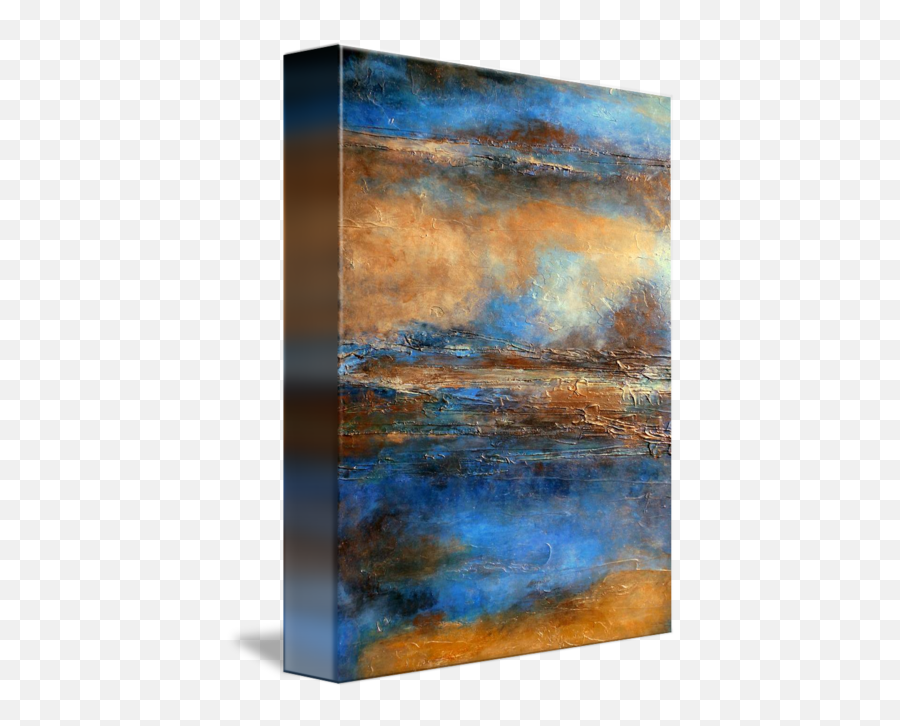Abstract Landscape Painting Holly Anderson Skyrim By Holly Anderson - Abstract Metallic Landscape Paintings Emoji,Abstract Emotion Painting