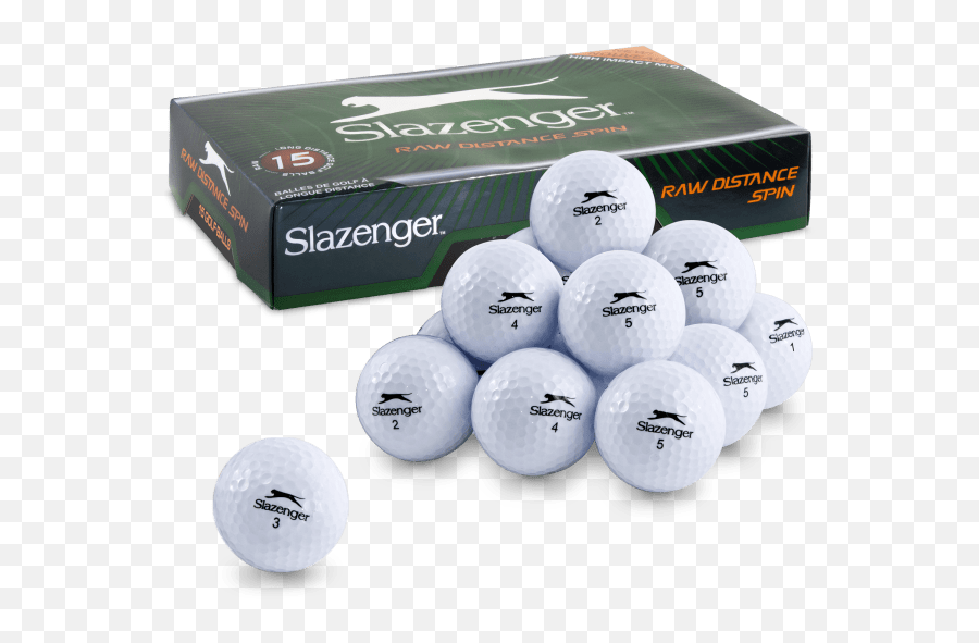Slazenger Raw Distance Spin Golf Ball 15 - Pack For Golf Emoji,Golf Ball Emoticon