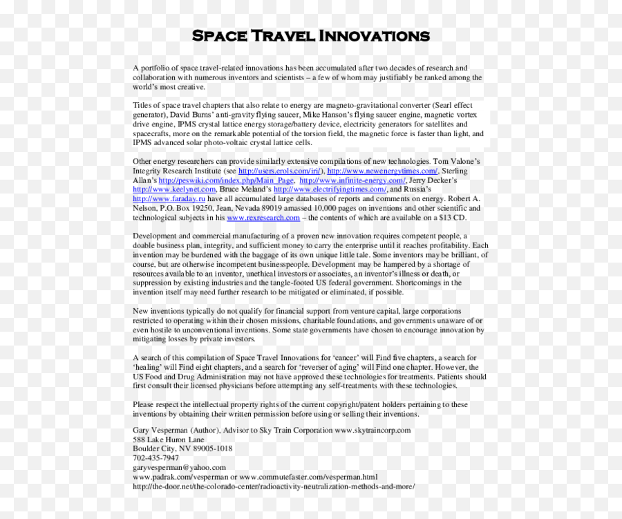 Pdf Space Travel Innovations Sam Hamburg - Academiaedu Vertical Emoji,Emotion Code Magnets