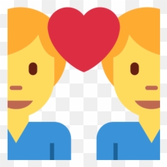 U200du200d Couple With Heart Man Man Emoji Meaning And - Enamorados Emoji,Twitter Heart Emoji Transparent