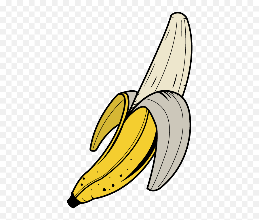 Banana Clipart Free Clipart Images - Clipart Peeled Banana Png Emoji,Banana Peel Emoji