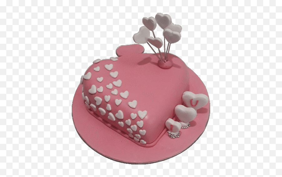 Online Fondant Cake Delivery In Noida - Birthday Heart Shape Cake Design Emoji,How To Make Emoji Cake