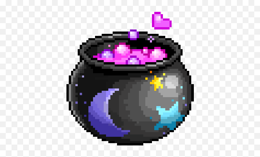 Semper Mea - Witch Pixel Gif Transparent Emoji,Cauldron Emoji Tumblr