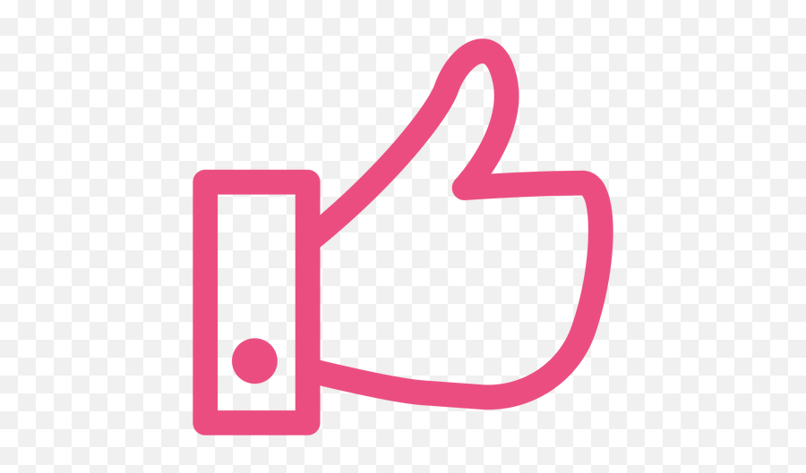 Icon Stroke Pink - Pulgar Arriba Rosa Png Emoji,Thumbs Up Emoji Transparent Background
