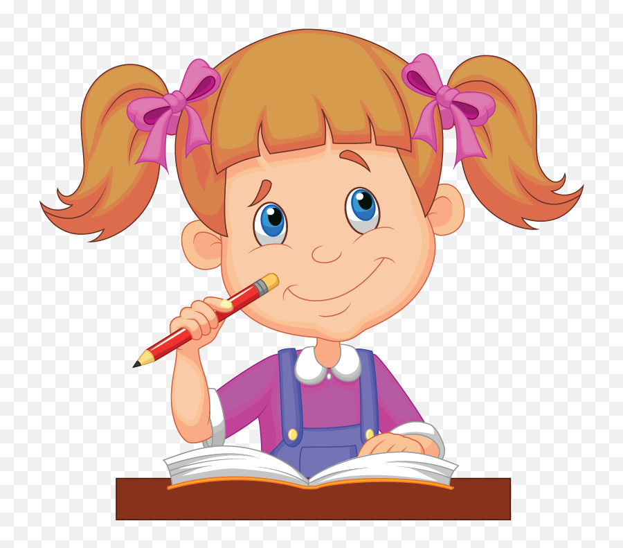 Parents Face A Wide Variety Of - Little Girl Studying Drawing Emoji,Maria Chiquinha Emoticon Whatsapp