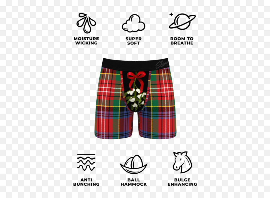 Mistletoe Matching Underwear 3 Pack - Christmas Men Underwear Emoji,Matching Christmas Emojis