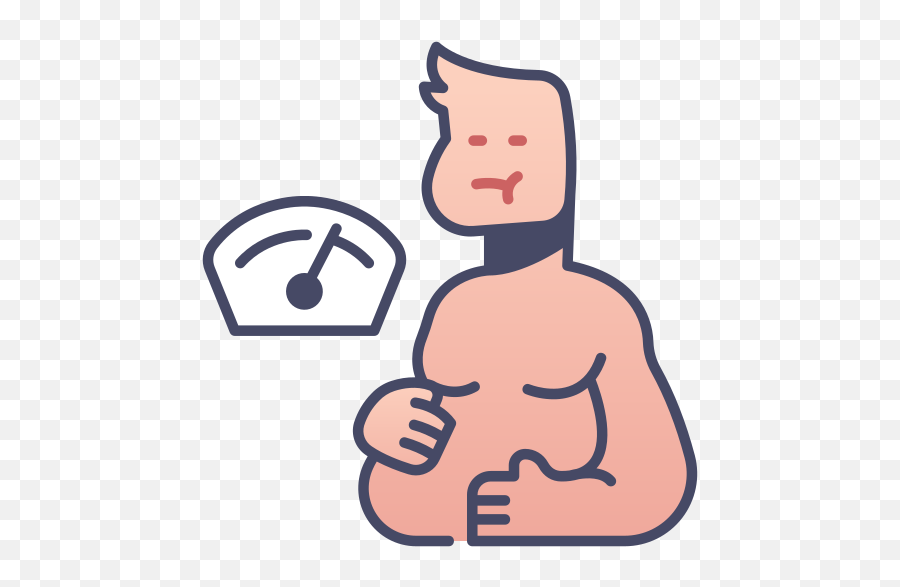 Weight Fat Body Overweight - Obesidad Icono Emoji,Emoticons Fat Belly