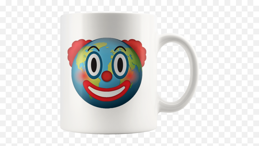 Mugs - Clown World Emoji,Mean Mug Emoticon