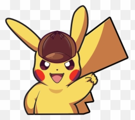 New Pikachu Artwork - Imagen Detective Pikachu Png Emoji,Detective Pikachu Emojis