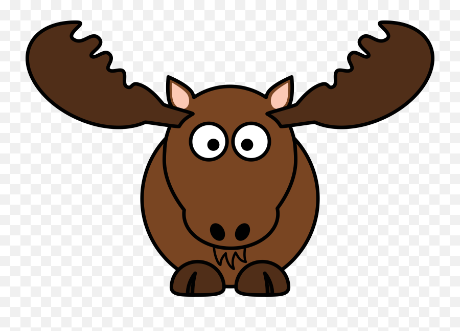 By Studiofibonacci Cartoon Cliparts 9 - Cartoon Clipart Moose Emoji,Moose Emoji