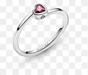 Pandora Tilted Heart Solitaire Ring - Pandora Clear Tilted Heart Solitaire Ring Emoji,Heart Emoticon Ring Silver