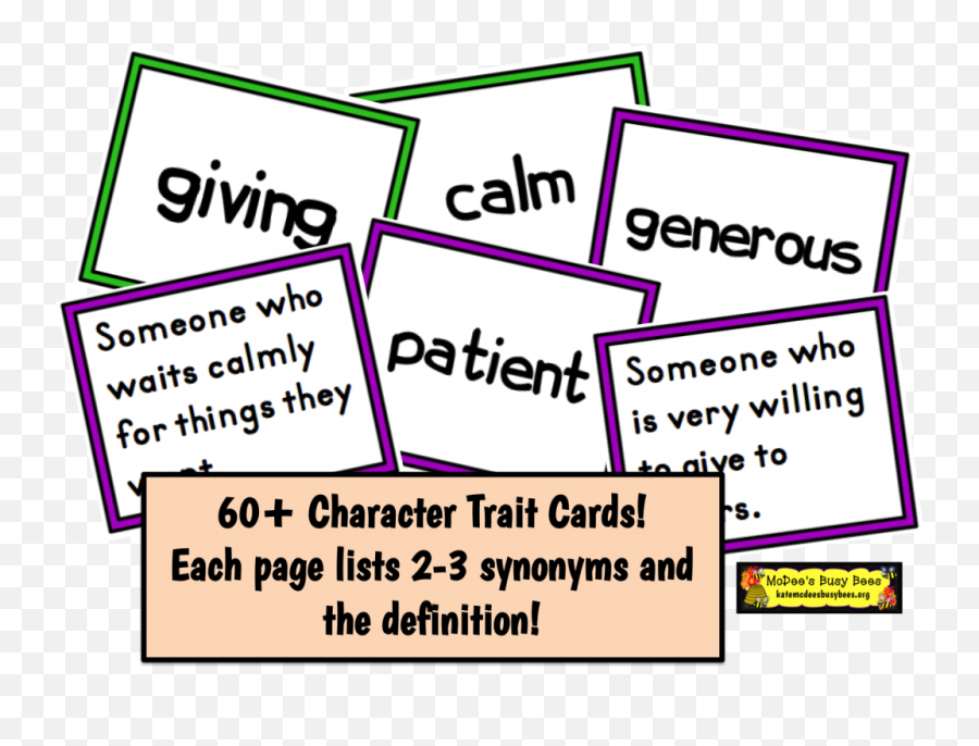Character Trait Cards And Mystery - Vertical Emoji,Character Traits Vs Emotions