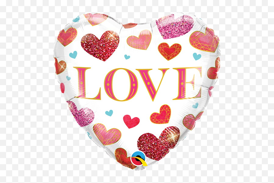 Balão Amor Corações Brilhantes 18 Emoji,Coração Feito Com Emoticons Whatsapp